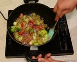 A picture of step 7 of Quinoa salad recipe.
