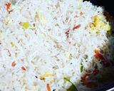 A picture of step 9 of Chilli Chicken with Fried rice.