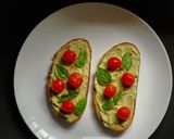A picture of step 5 of Avocado Cream Cheese Tomato Toastie.