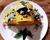 A picture of step 7 of Khandvi.