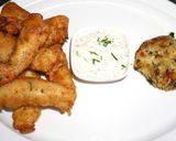 A picture of step 6 of Fried golden conger with beer batter.