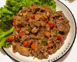 Foto langkah ke 4 dari resep Daging Slice Saus Pedas Gurih.