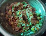 A picture of step 6 of Besan Methi Puri with Puri Chaat.