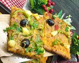 صورة لخطوة 4 من وصفة بيتزا كاري🍕بالسميد روعة روعة