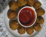 A picture of step 3 of Rice veggie balls.