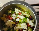 A picture of step 2 of Vegetable Pulao💚💚.
