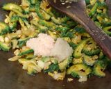 A picture of step 5 of Achaari Karela.