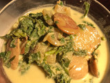 Gulai Jengkol+kulit sapi+daun pucuk ubi