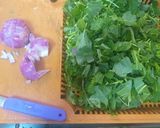 A picture of step 1 of Amaranth curry.