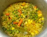 A picture of step 8 of Veg pulav.