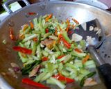 Foto langkah ke 3 dari resep Labu Siam, Tongkol, dan Tahu Masak Santan.