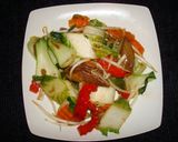 A picture of step 5 of Bok Choy Stir-Fry with Vegetables.