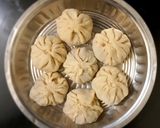 A picture of step 4 of Keema momos.