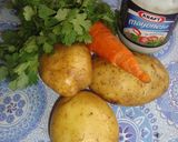 Foto del paso 2 de la receta: Ensalada fría de papas zanahoria y pollo