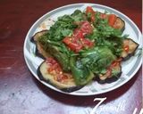 A picture of step 4 of Fried Eggplant Salad with Bell Peppers in Vinaigrette Dressing.