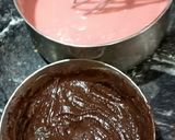 A picture of step 2 of Two in One Strawberry Chocolate Cake.