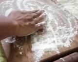 A picture of step 14 of Gajar Halwa Poli.