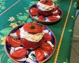 Une image de l'étape 9 de Tomates cœur de bœuf farcies fromage frais de brebis,pistaches et épices.