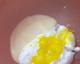 A picture of step 1 of Red Velvet Creamy Fruit Delight.