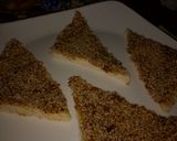 A picture of step 2 of Sesame toasts.