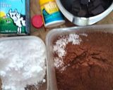 Foto langkah ke 1 dari resep Brownies Mekar Eggless Gluten-free.
