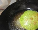 A picture of step 4 of Spinach poori😊.