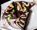 A picture of step 8 of Brownie pizza.