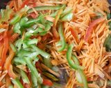A picture of step 2 of Chicken Fried rice.