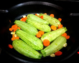Foto del paso 5 de la receta: Mini calabacines en salsa oriental con guarnición de arroz