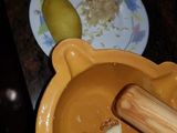 Timbal de sepia con ajo arriero