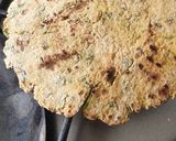 A picture of step 2 of Barly methi roti.