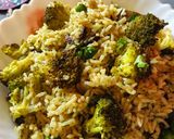 A picture of step 4 of Broccoli Pulao.