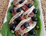Foto del paso 4 de la receta: Ensalada de espinacas, tomate y boquerones en vinagre