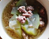 รูปขั้นตอนการทำที่ 3 ของ ต้มจืดน้ำเต้าหมูสับ
