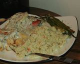 A picture of step 5 of 4x4 Salmon sauce 4 dinner.