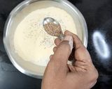 A picture of step 1 of Kadi patta mathri.