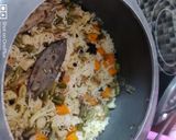 A picture of step 3 of Vegetable Pulao.