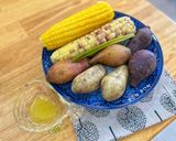 Hình bước làm 3 của món Khoai Lang Hấp Chấm Muối Dầu
