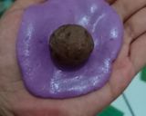 Foto langkah ke 3 dari resep Kue Ku Bentuk Buah(isi kacang merah).