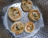স্টিমড রোল পিজ্জা রেসিপির ধাপ 13 ছবি