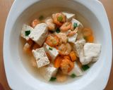 Foto langkah ke 3 dari resep Sup Tahu Udang.