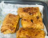 A picture of step 10 of Mexican: Cheesy-Chicken Chimichangas with Homemade Wheat Flour T.