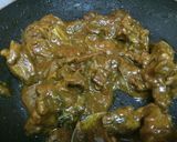 A picture of step 7 of Kerala style mutton curry.