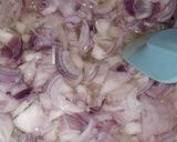 A picture of step 1 of Chicken Achari.