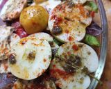 Lecsós 🐟🎏🐟hal-filé🌶️🍅🫑🧅🧄🥗 recept fázis 6 fotója