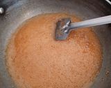 A picture of step 2 of Til & peanut crush chikki.
