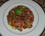 Foto del paso 1 de la receta: Tartar de Atún rojo, mango y aguacate