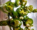 A picture of step 2 of Besan pooda flower.