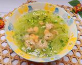 Hình bước làm 2 của món Canh bí nấu chả tôm thịt