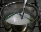 Gambar langkah 1 resipi Puding Boba Teh Hijau.
